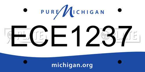 ECE1237 Michigan License Plate