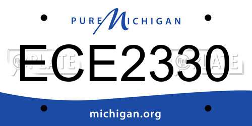 ECE2330 Michigan License Plate