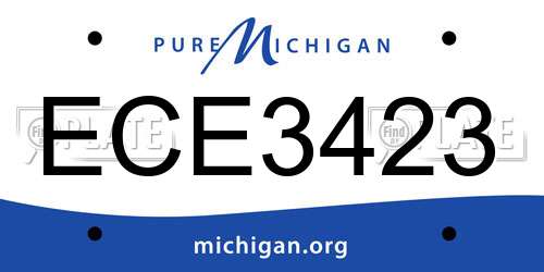 ECE3423 Michigan License Plate