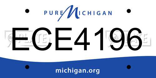 ECE4196 Michigan License Plate