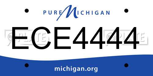 ECE4444 Michigan License Plate