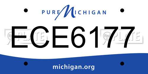 ECE6177 Michigan License Plate