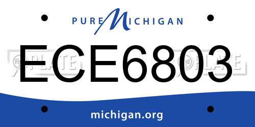 ECE6803 Michigan License Plate