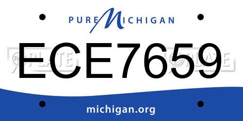 ECE7659 Michigan License Plate
