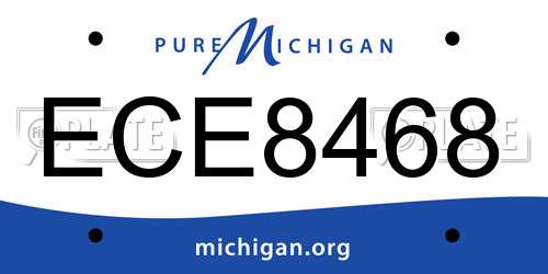 ECE8468 Michigan License Plate