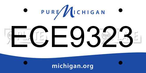 ECE9323 Michigan License Plate