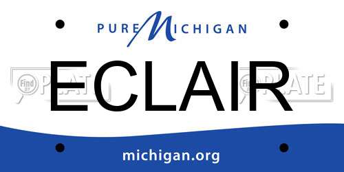 ECLAIR Michigan License Plate