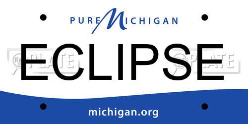 ECLIPSE Michigan License Plate
