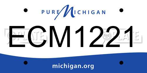 ECM1221 Michigan License Plate