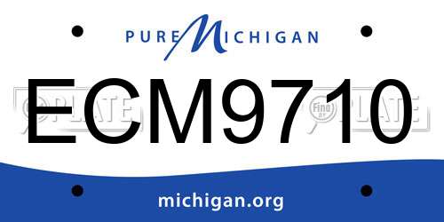ECM9710 Michigan License Plate