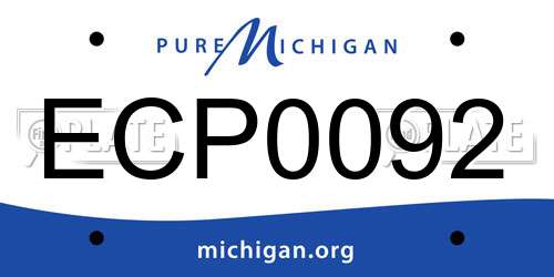 ECP0092 Michigan License Plate