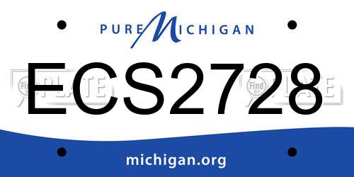 ECS2728 Michigan License Plate