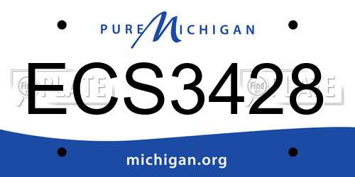 ECS3428 Michigan License Plate