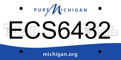 ECS6432 Michigan License Plate