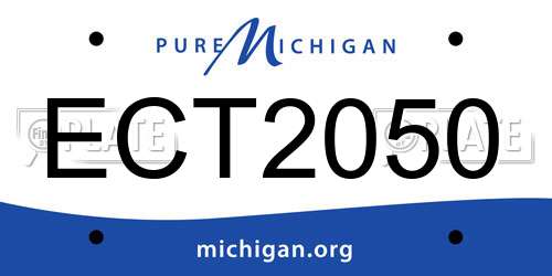 ECT2050 Michigan License Plate