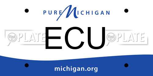 ECU Michigan License Plate