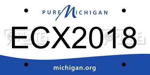 ECX2018 Michigan License Plate