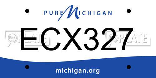 ECX327 Michigan License Plate