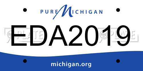 EDA2019 Michigan License Plate