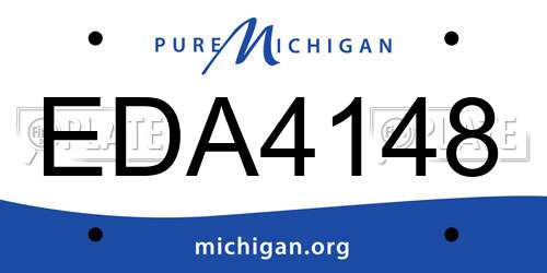 EDA4148 Michigan License Plate