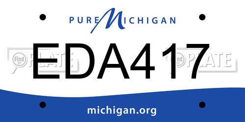 EDA417 Michigan License Plate