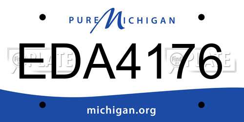EDA4176 Michigan License Plate