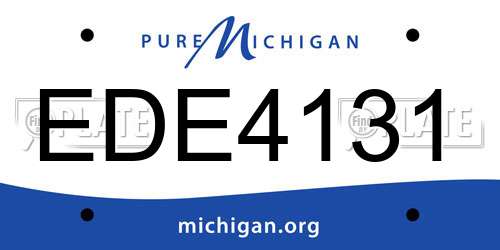 EDE4131 Michigan License Plate