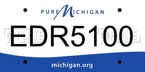 EDR5100 Michigan License Plate