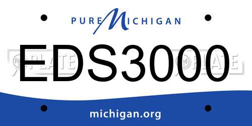 EDS3000 Michigan License Plate