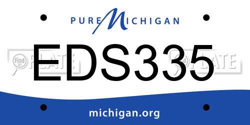 EDS335 Michigan License Plate