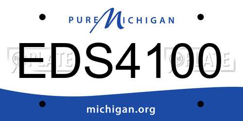 EDS4100 Michigan License Plate