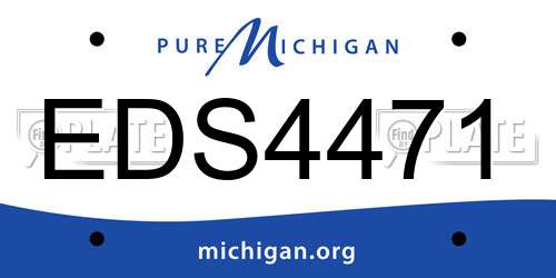 EDS4471 Michigan License Plate