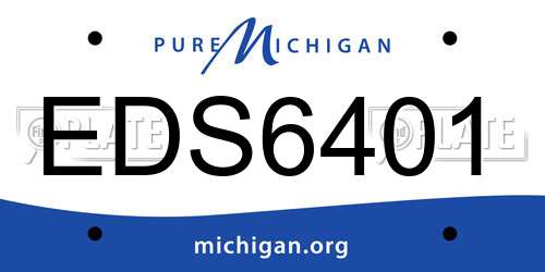 EDS6401 Michigan License Plate