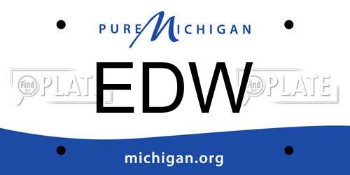 EDW Michigan License Plate