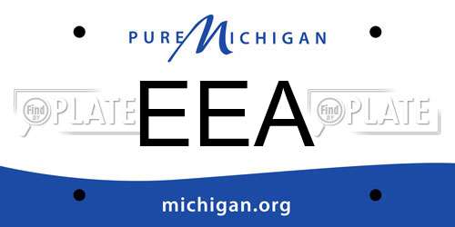 EEA Michigan License Plate