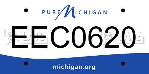 EEC0620 Michigan License Plate