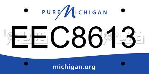EEC8613 Michigan License Plate