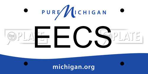 EECS Michigan License Plate