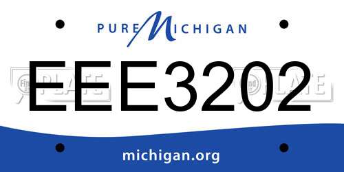 EEE3202 Michigan License Plate