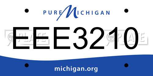 EEE3210 Michigan License Plate