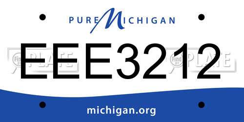EEE3212 Michigan License Plate