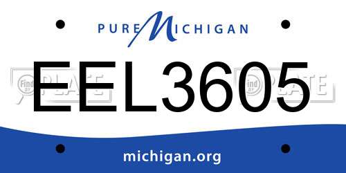 EEL3605 Michigan License Plate