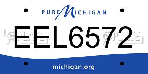 EEL6572 Michigan License Plate