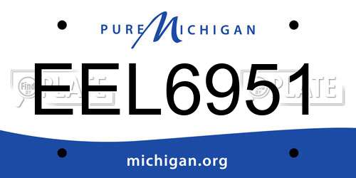 EEL6951 Michigan License Plate