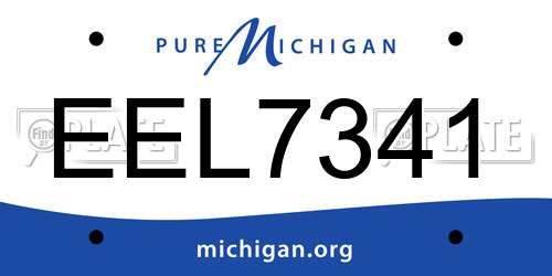 EEL7341 Michigan License Plate