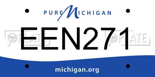 EEN271 Michigan License Plate