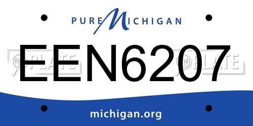EEN6207 Michigan License Plate