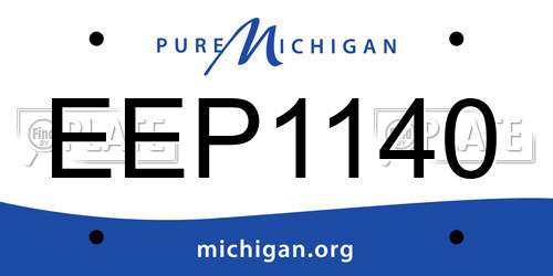 EEP1140 Michigan License Plate