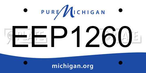 EEP1260 Michigan License Plate