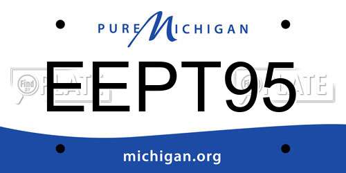 EEPT95 Michigan License Plate